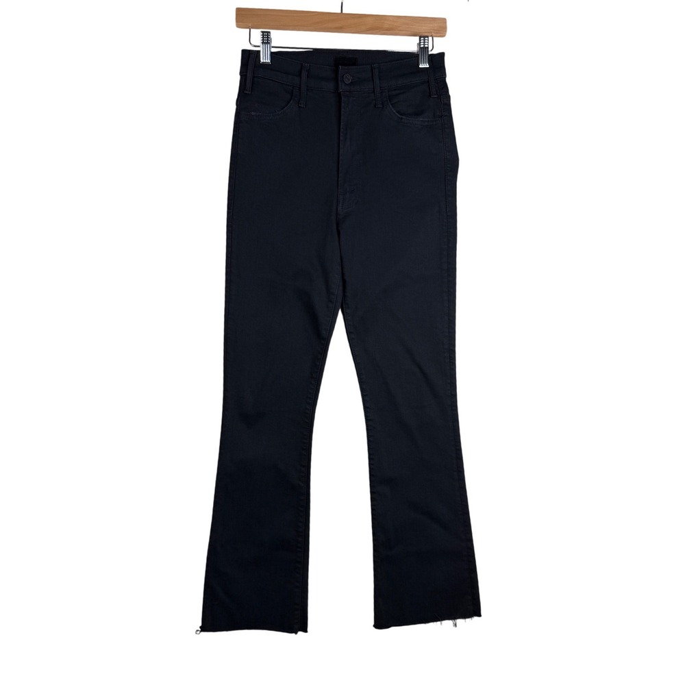 Mother The Hustle Ankle‎ Fray Jeans "Not Guilty" size 26 Black